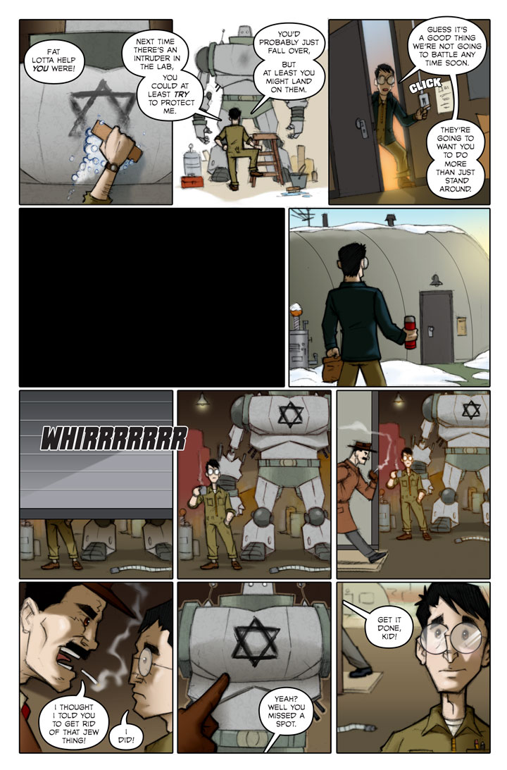 Page 140 of The Specialists, a WWII superhero webcomic