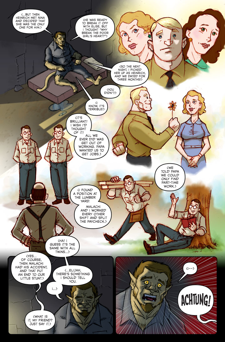 Page 141 of The Specialists, a WWII superhero webcomic