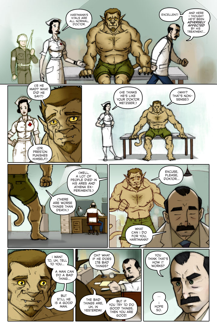 Page 145 of The Specialists, a WWII superhero webcomic