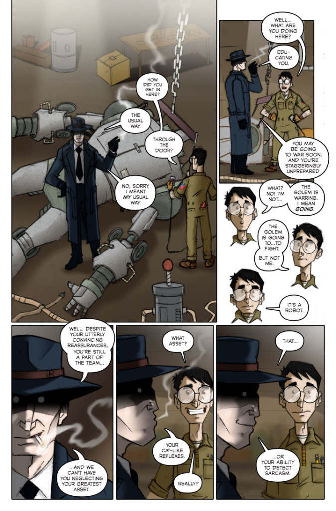 Page 147 of The Specialists, a WWII superhero webcomic